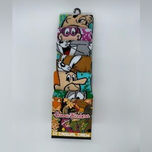 Hanna Barbera Cartoons Socks 6 Pair CREW SOCKS Men Size 8-12 Bioworld